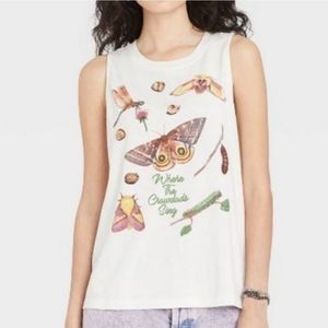 Where the Crawdads Sing Film Cream Multicolor Nature Graphic Image tank top XS